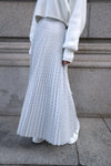 Hard pleats flare skirt - Mix