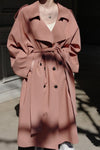 Moist over trench coat - pink