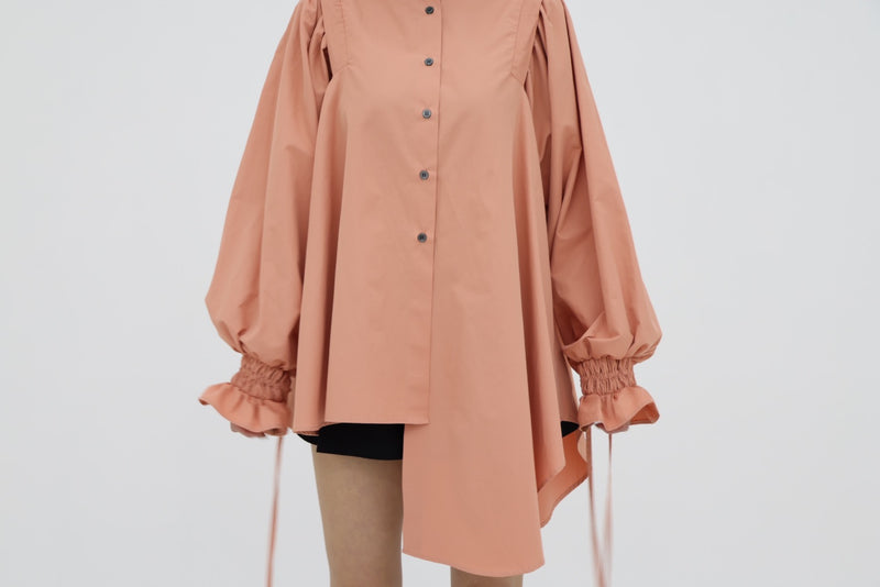 Plenty gather shirt tunic - pink