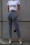 Stretch tapered pants - Blue