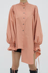Plenty gather shirt tunic - pink