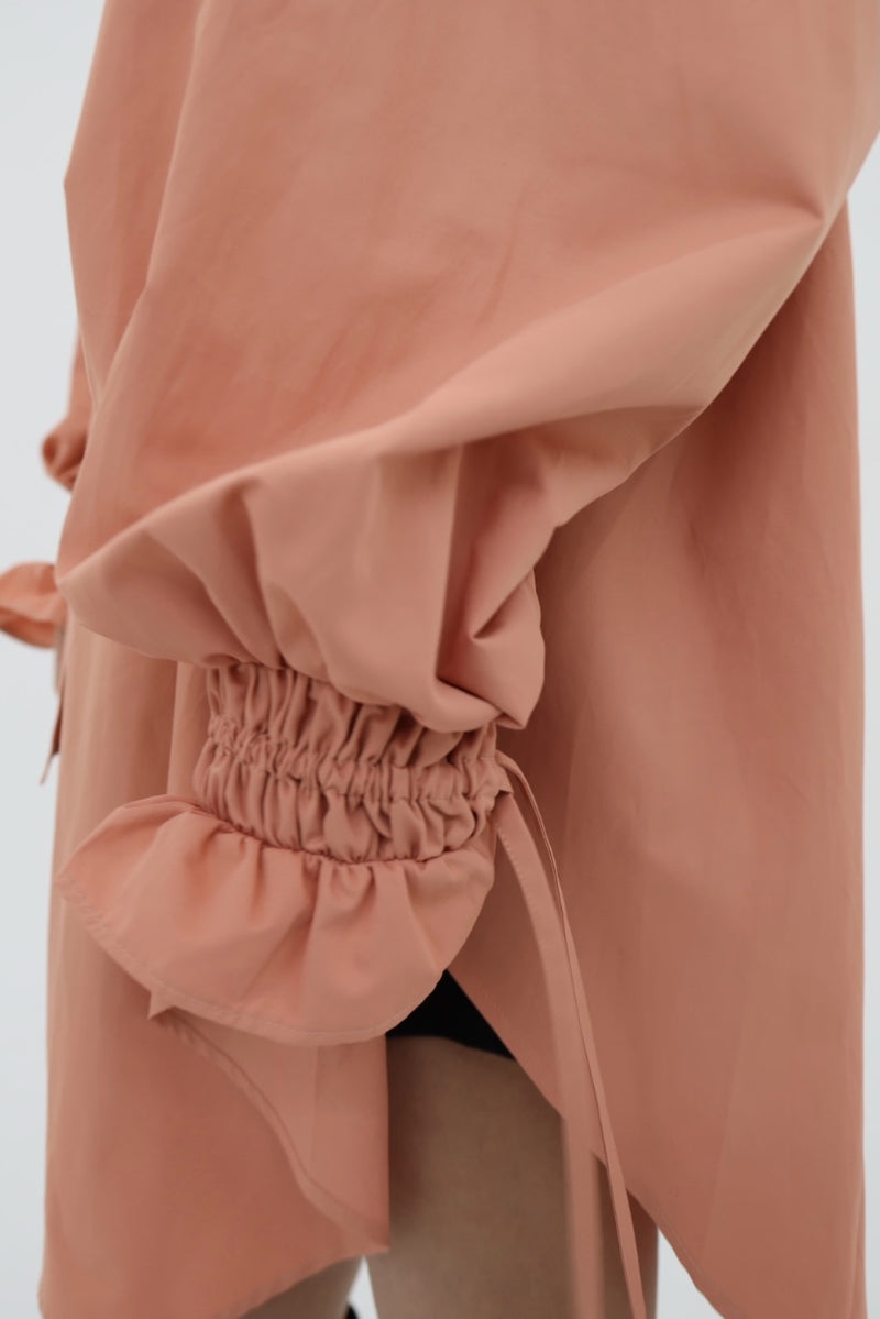 Plenty gather shirt tunic - pink