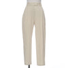Stretch tapered pants - Ivory