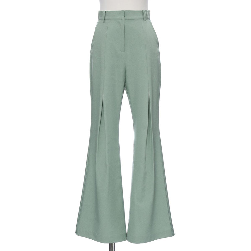 LINON flare pants - Green
