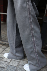 Hem zip pants - Gray
