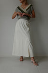 Hybrid Aline skirt - White