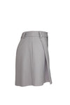 Tuck flare short pants - Gray