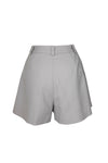 Tuck flare short pants - Gray