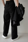 Handsome slacks pants - Black