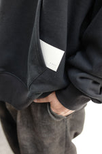 Glimpse patch unisex hoodie - Balck