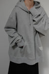Glimpse patch unisex hoodie - Gray