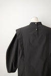 Curve sleeve blouse -  Black