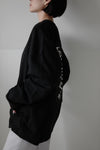 Foam print logo long T - Black
