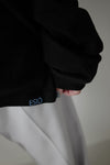 Foam print logo long T - Black