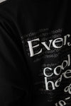 Foam print logo long T - Black