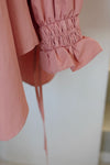 Plenty gather shirt tunic - pink