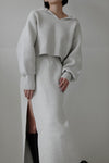 Bold slit knit skirt - ESIÓ official