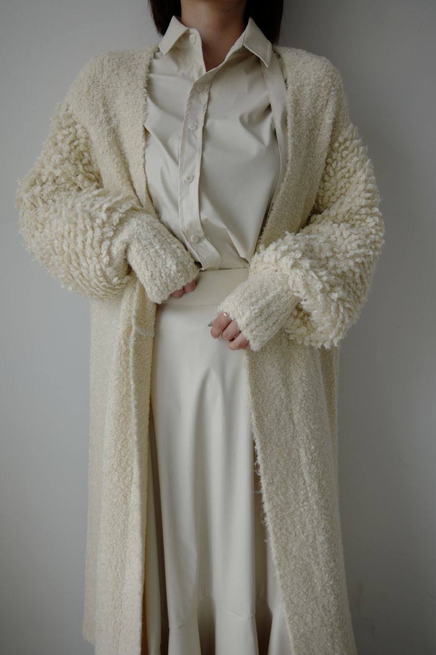 Curly knit loose cardigan - ESIÓ official