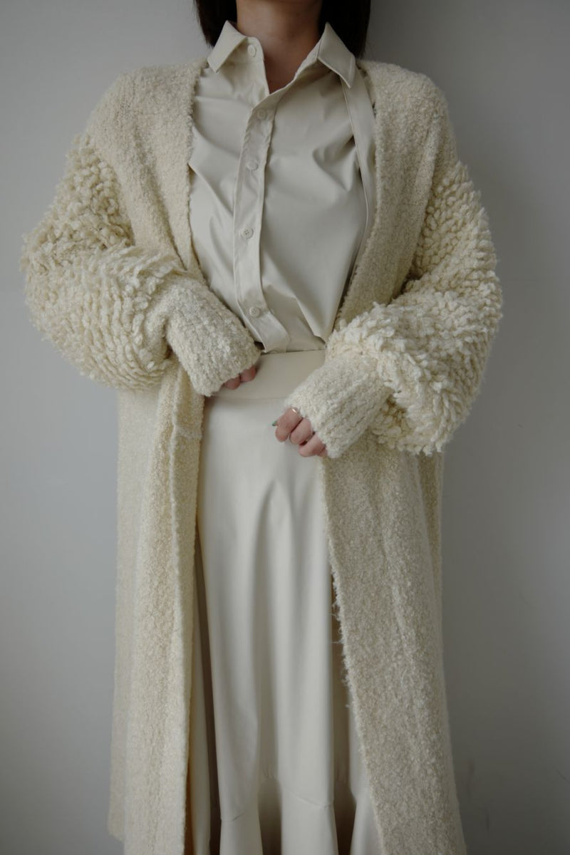 Curly knit loose cardigan - ESIÓ official