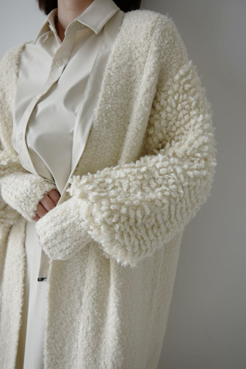 Curly knit loose cardigan - ESIÓ official