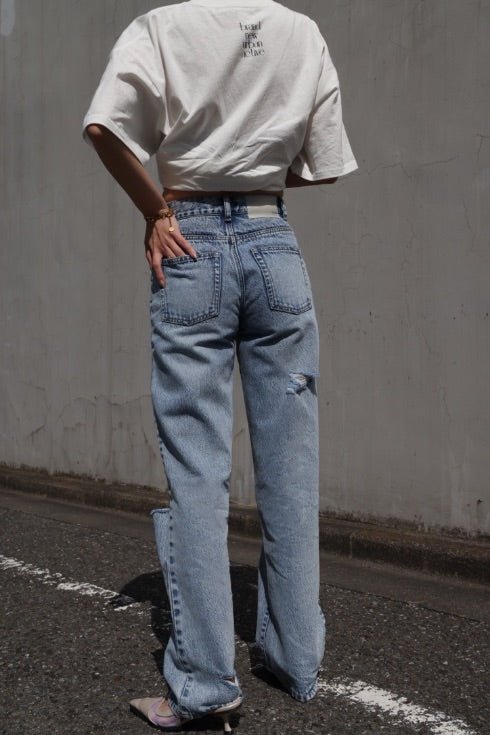 High bleach straight denim - ESIÓ official