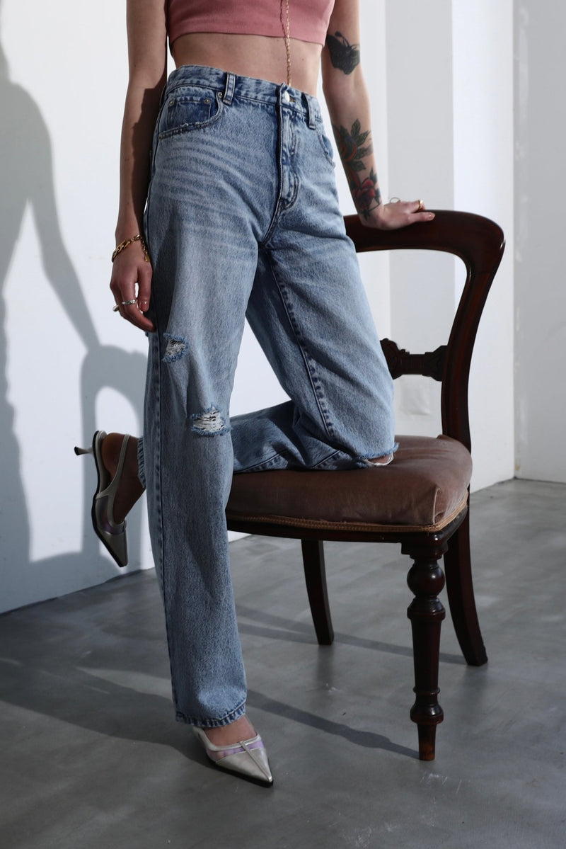 High bleach straight denim - ESIÓ official
