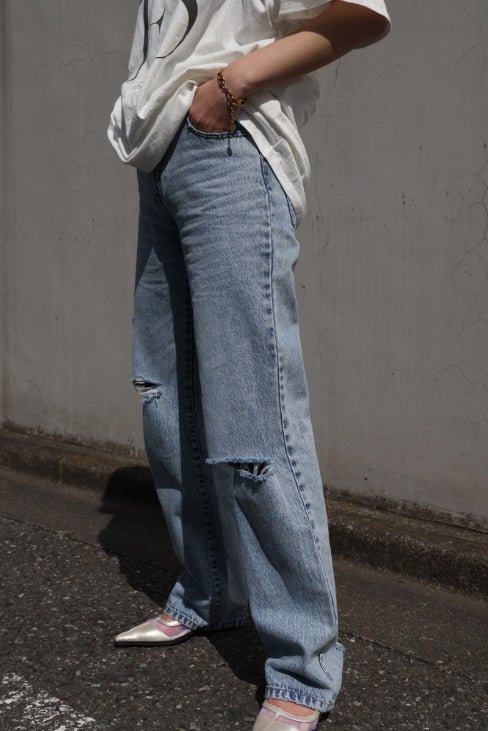 High bleach straight denim - ESIÓ official