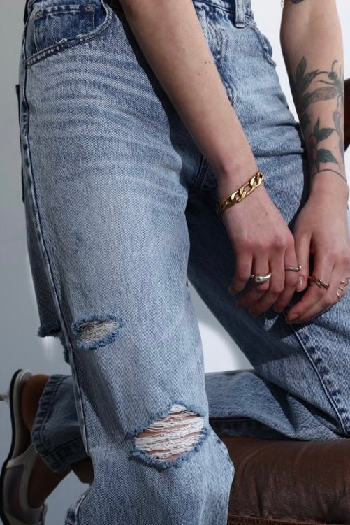 High bleach straight denim - ESIÓ official
