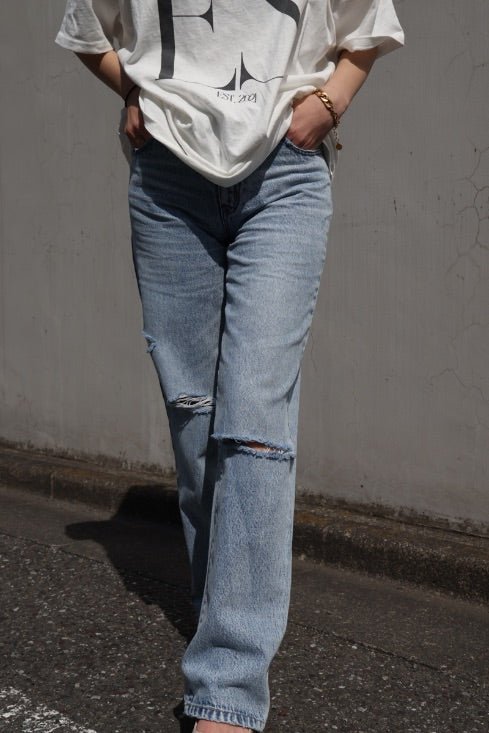 High bleach straight denim - ESIÓ official