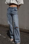 High bleach straight denim - ESIÓ official