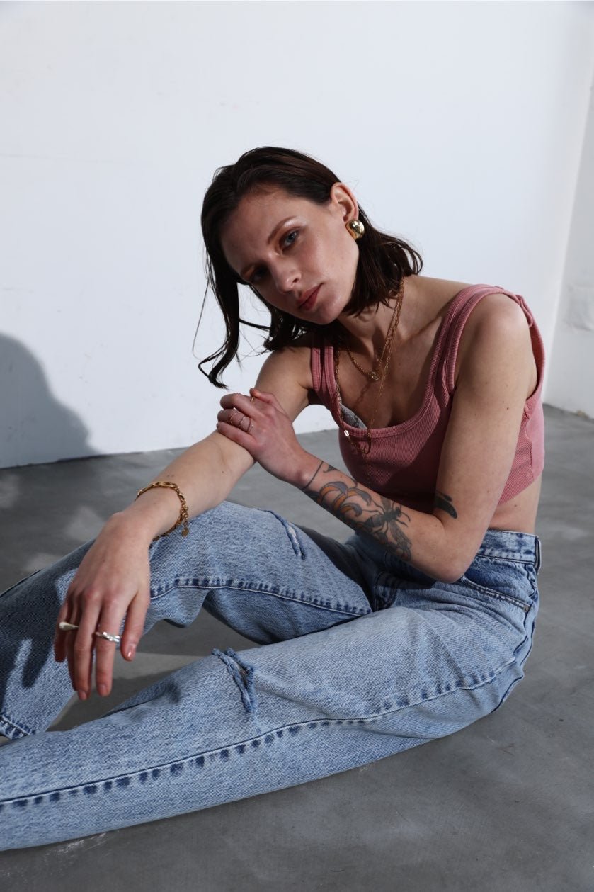 High bleach straight denim - ESIÓ official