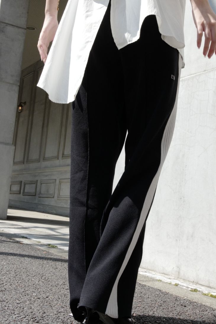 Rib line knit pants - ESIÓ official