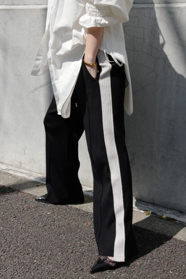 Rib line knit pants - ESIÓ official