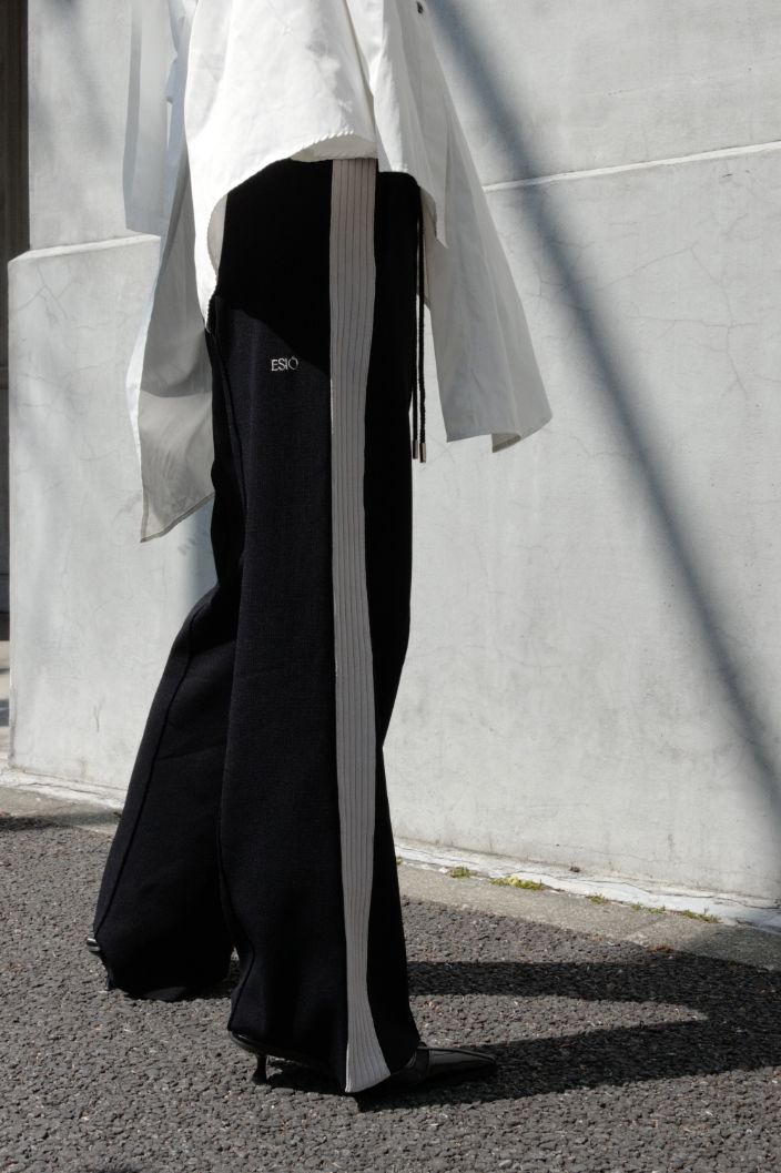 Rib line knit pants - ESIÓ official